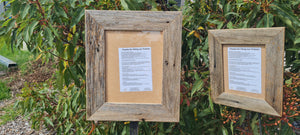 9cm wide Rustic Grey Fence Look Recycled Wood Single Photo Frame Australia