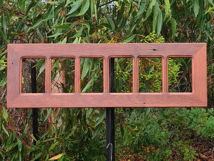 Rustic Timber Picture Frame for 6 Photos in Australian recycled hardwood