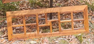 12 Photo Frame in Recycled Timber. A Multi Picture Photo Frame.