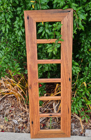 Rustic Timber Picture Frame for 6 Photos in Australian recycled hardwood