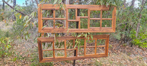 12 Photo Frame in Recycled Timber. A Multi Picture Photo Frame.